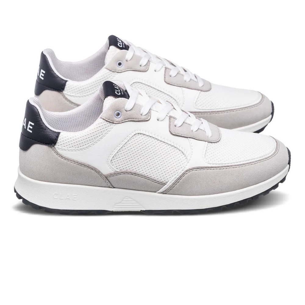BNWT CLAE JOSHUA MICROCHIP WHITE NAVY VEGAN 10.5 TRAINER SHOE SNEAKER